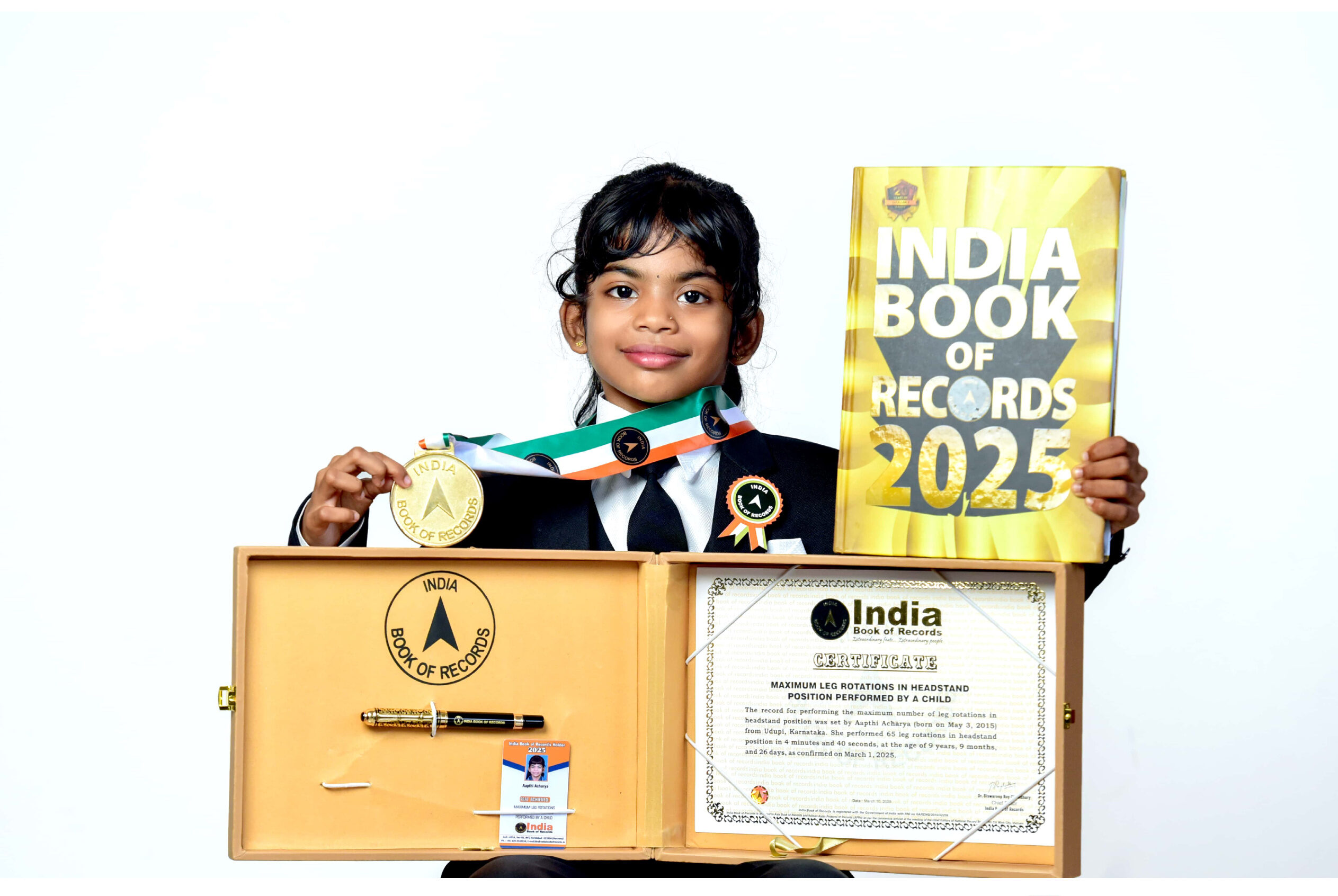 Apathi Acharya in India Book of Records